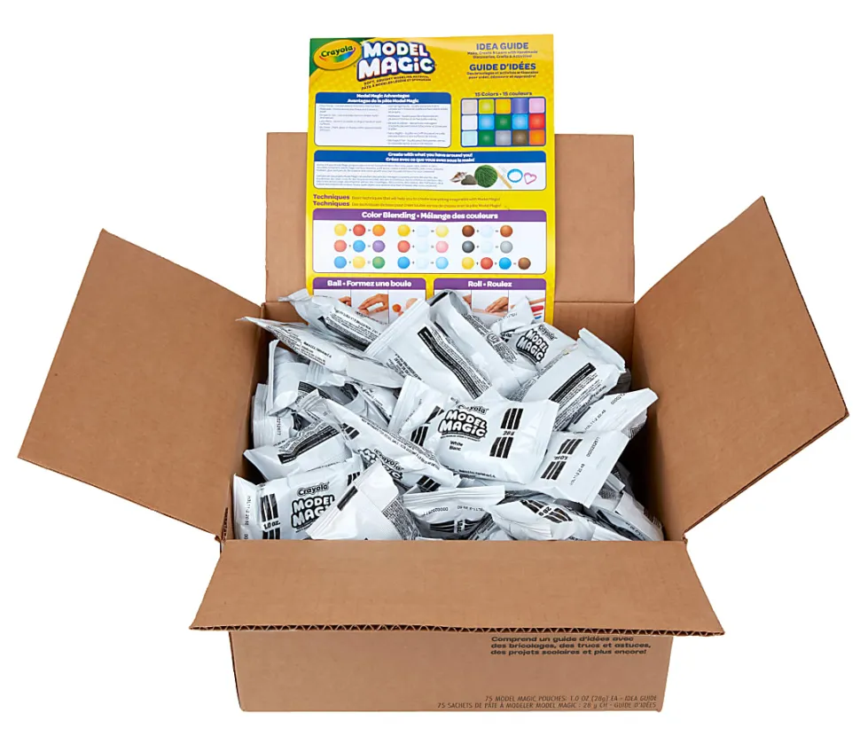 Crayola® Model Magic® Classpack®, 1 Oz. Pouch, Case Of 75 Pouches, White