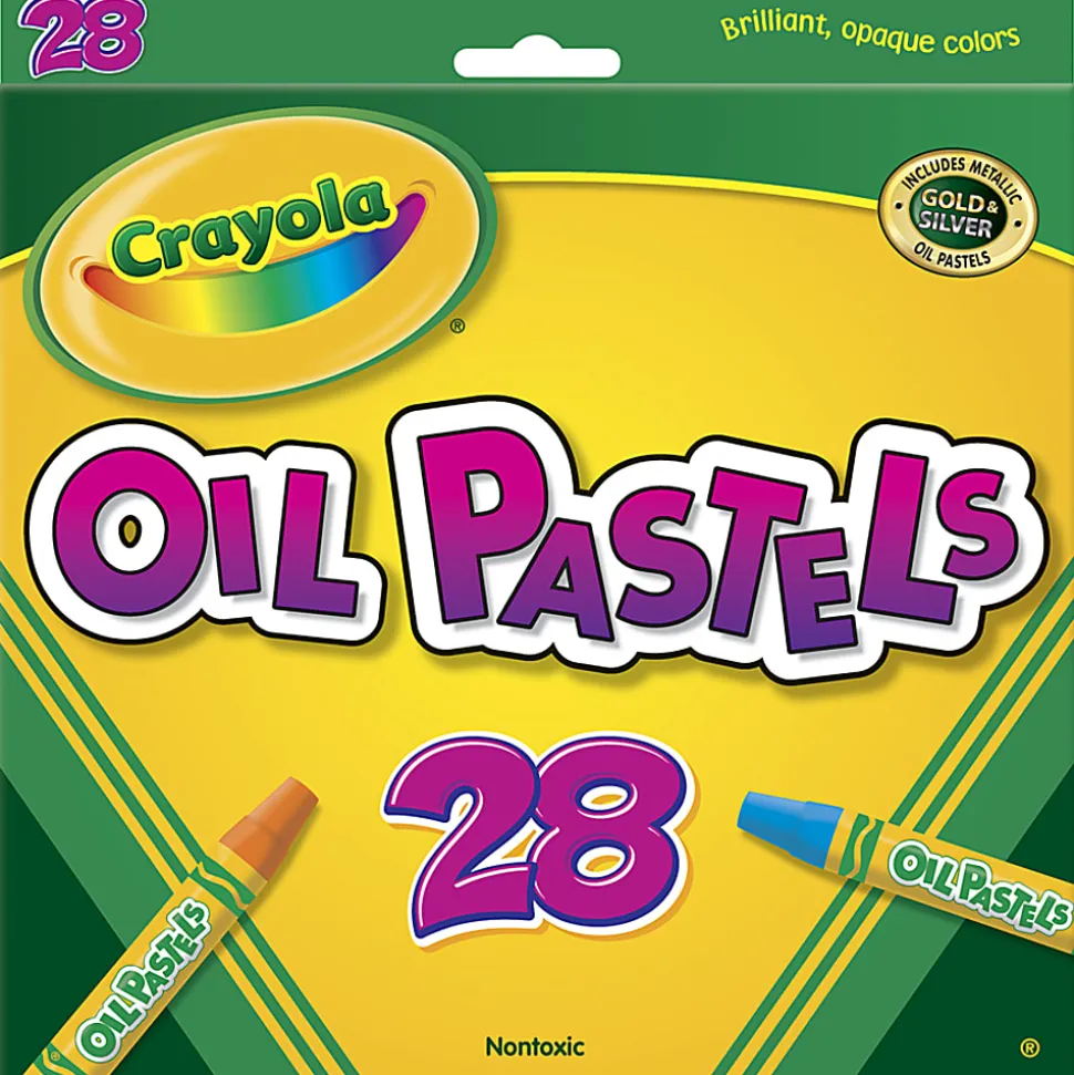 Crayola® Oil Pastels, Assorted Colors, Set Of 28 Pastels