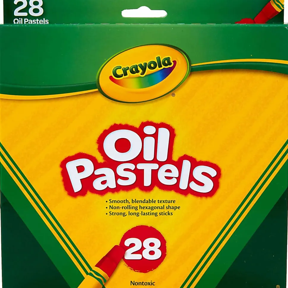 Crayola® Oil Pastels, Assorted Colors, Set Of 28 Pastels