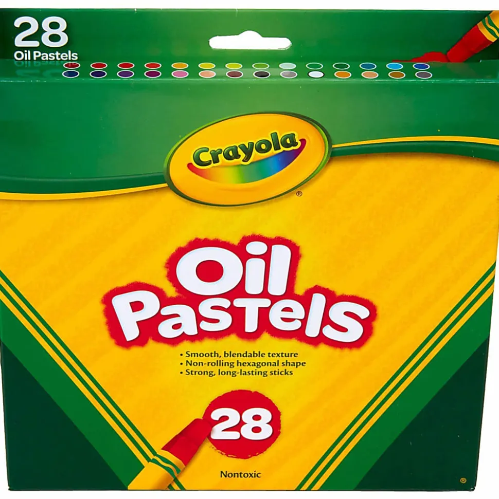 Crayola® Oil Pastels, Assorted Colors, Set Of 28 Pastels