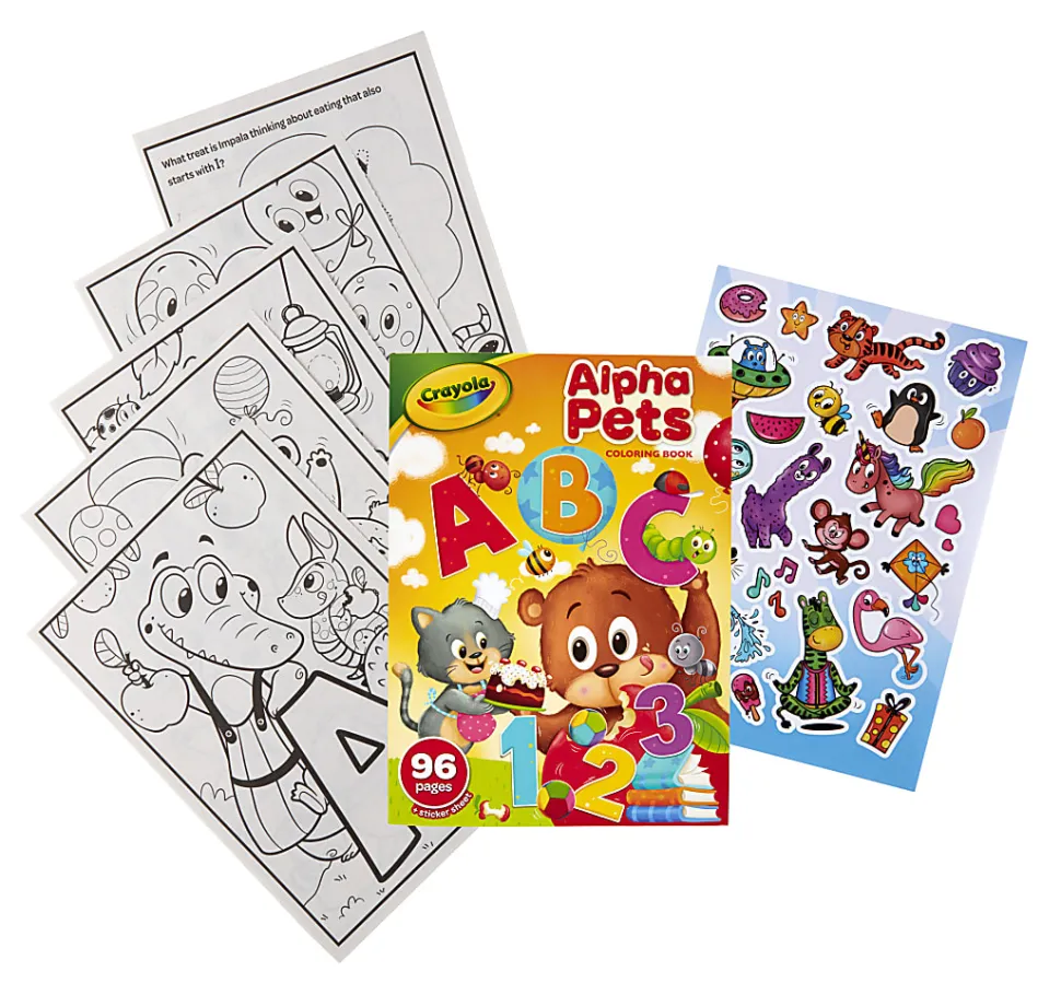 Crayola® 96-Page Alpha Pets Coloring Book