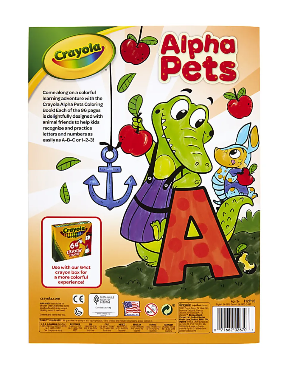 Crayola® 96-Page Alpha Pets Coloring Book