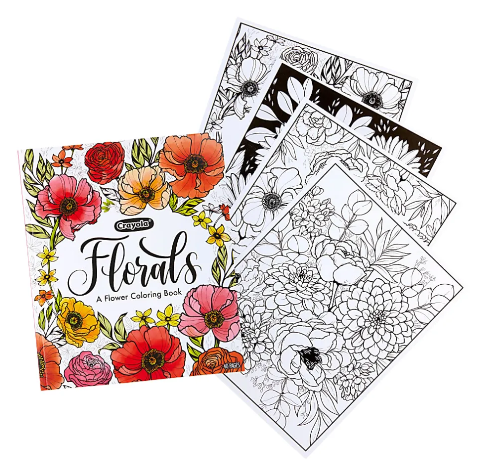 Crayola 40-Page Florals Coloring Book