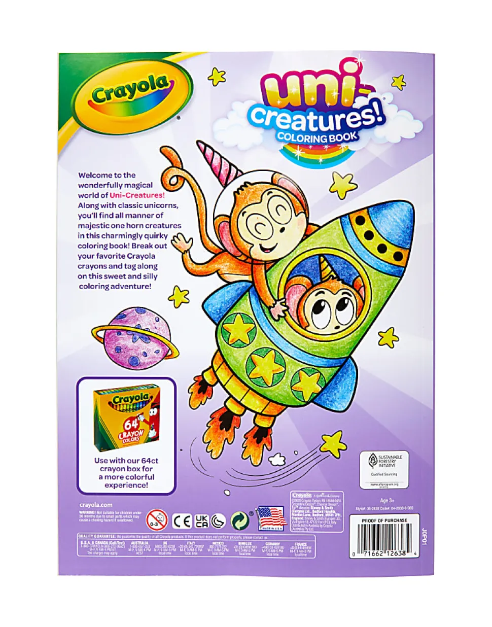 Crayola® 96-Page Uni-Creatures Coloring Book
