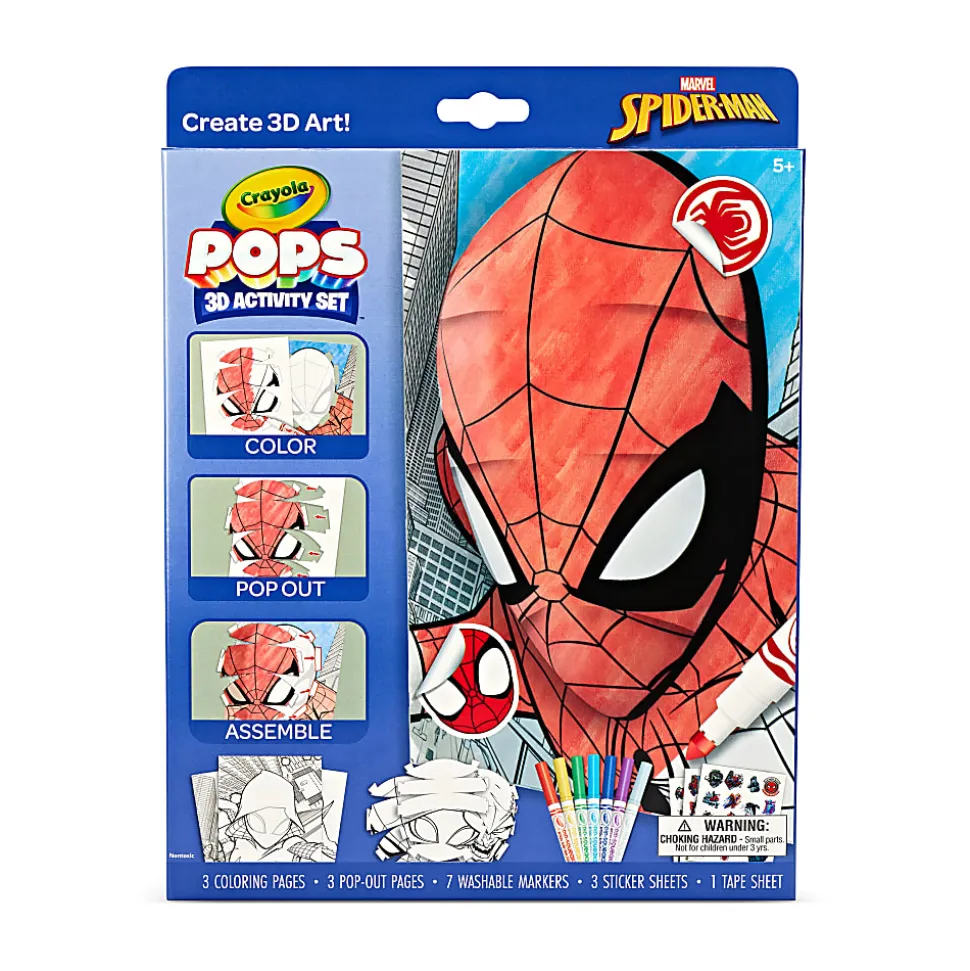 Crayola Paper POPs 3D Activity Set, Spider-Man