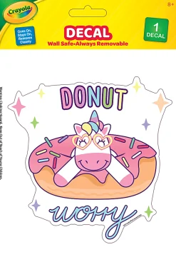 Crayola Peel & Stick Everywhere Safe Decal, Donut Worry Unicorn