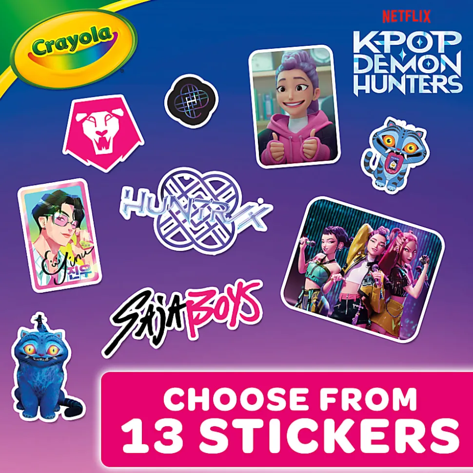 Crayola 96pg Coloring Book, K Pop Demon Hunters