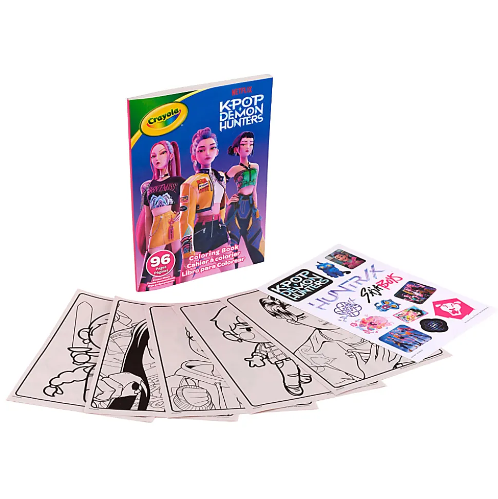 Crayola 96pg Coloring Book, K Pop Demon Hunters
