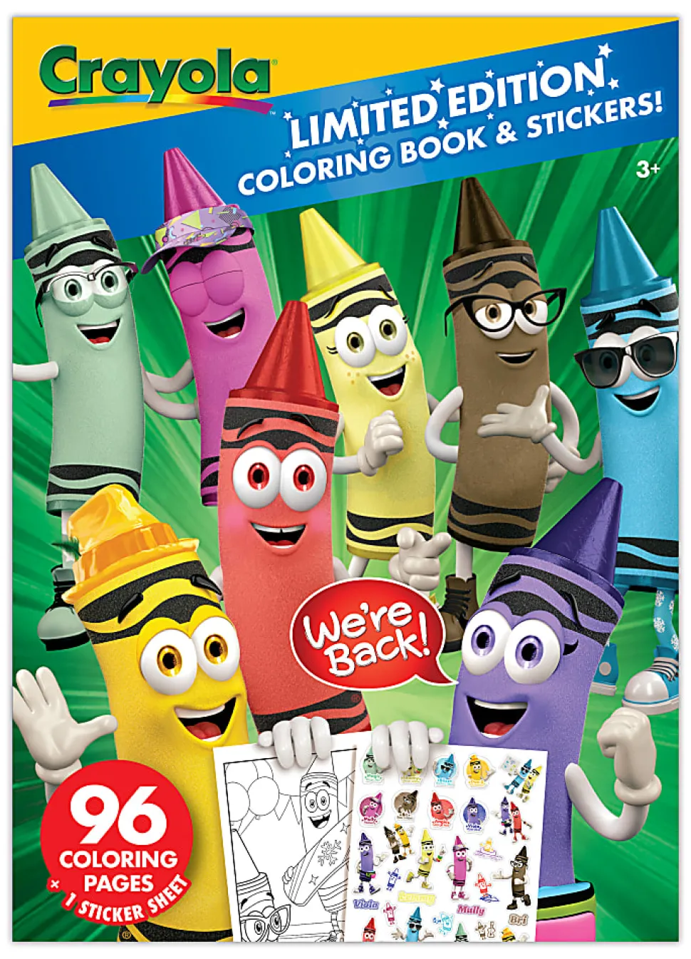 Crayola 96pg Coloring Book Limited Edition w/Sticker Sheets