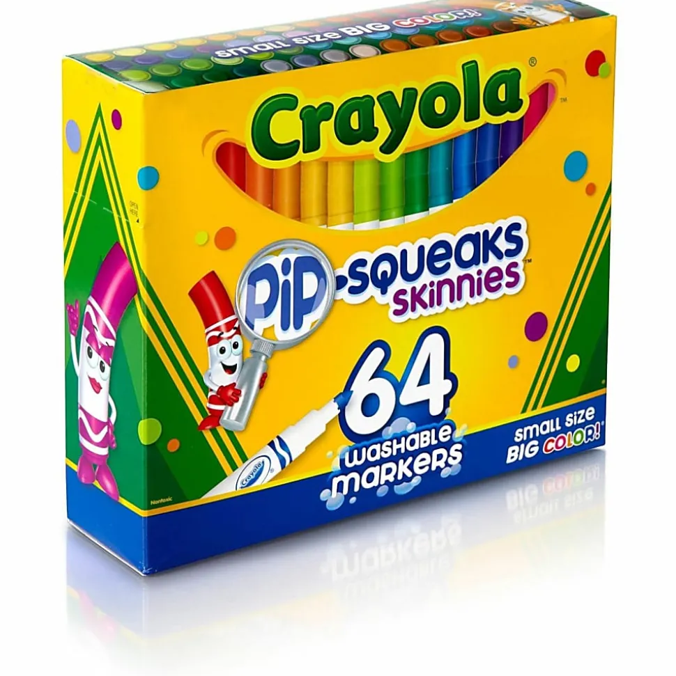Crayola® Pip-Squeaks™ Skinnies Kids' Color Choice Box, Assorted Colors, Box Of 64