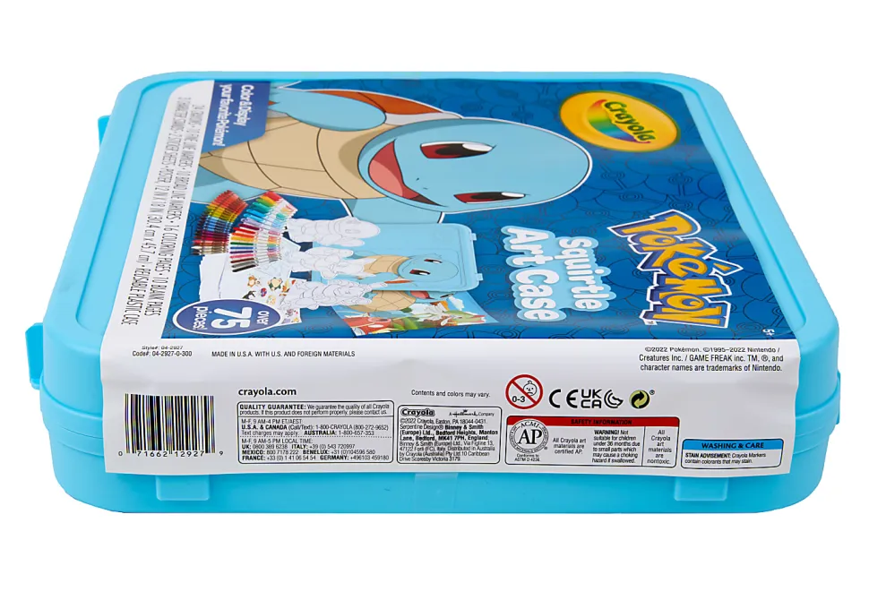 Crayola® Pokémon Squirtle Coloring Art Case, Case Of 75 Pieces