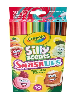 Crayola® Silly Scent Smashups Fine Line Washable Markers, Assorted Colors, Pack Of 10 Markers