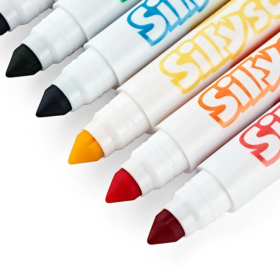 Crayola® Silly Scents Slim Scented Washable Markers, Broad Point, Assorted Colors, Pack Of 10 Markers