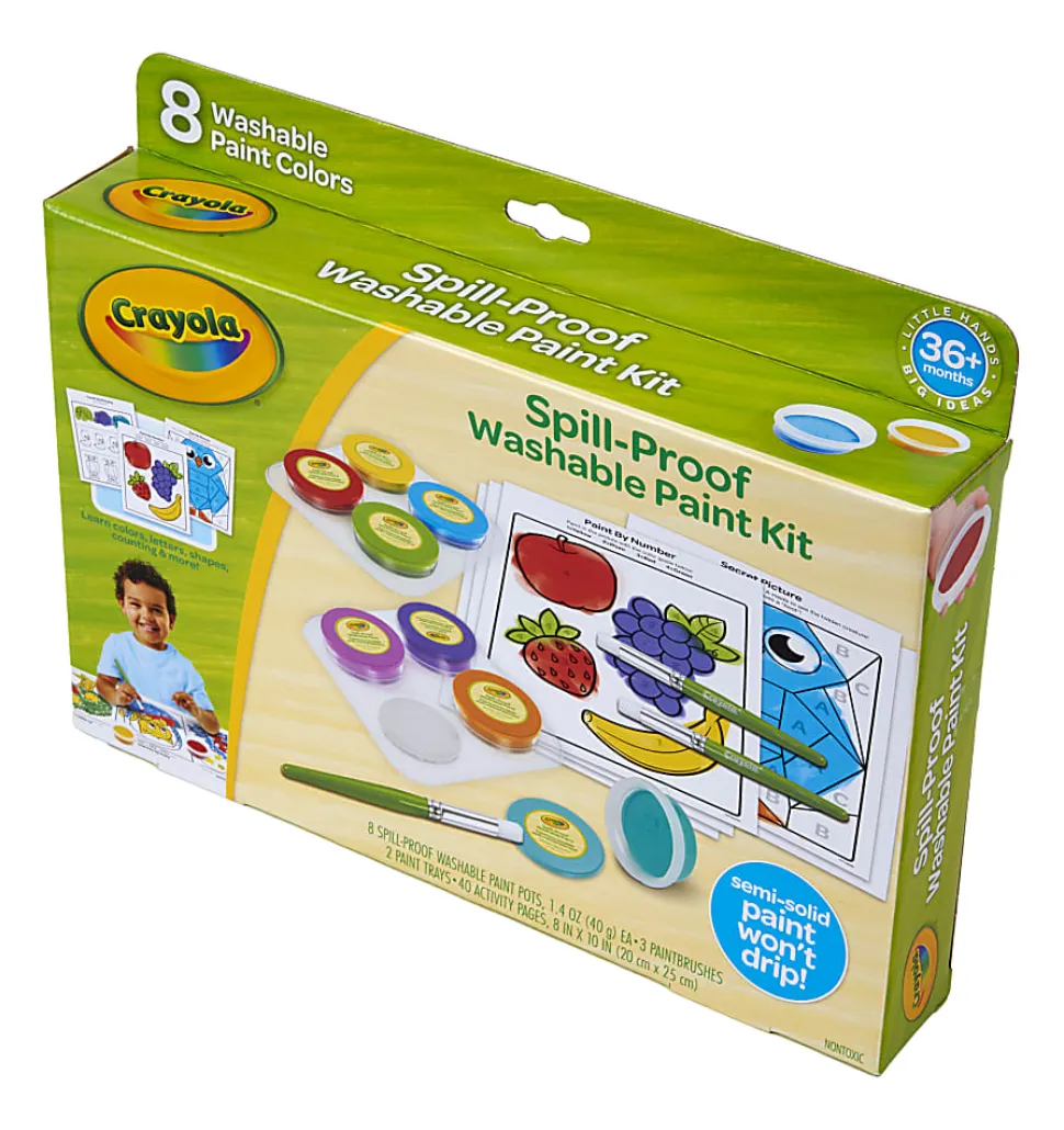 Crayola® Spill-Proof Washable Paint Kit, Kit Of 52 Pieces