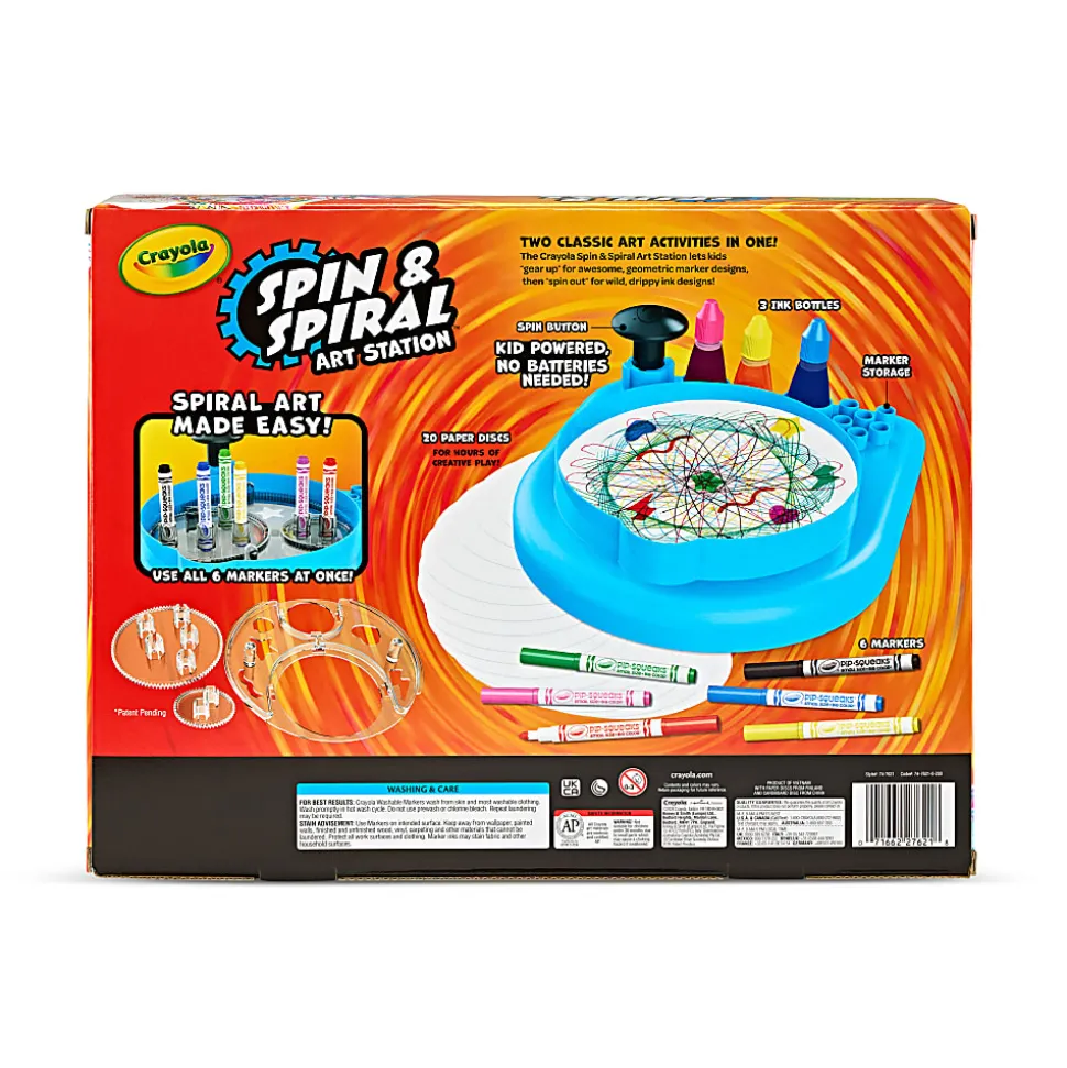 Crayola Spin & Spiral Art Station, Spin Art Machine, Arts & Crafts for Kids