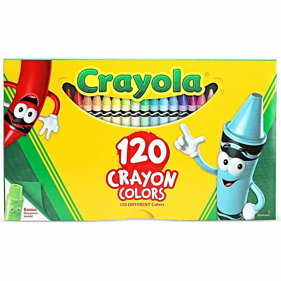 Crayola® Standard Crayons, Assorted Colors, Box Of 120 Crayons