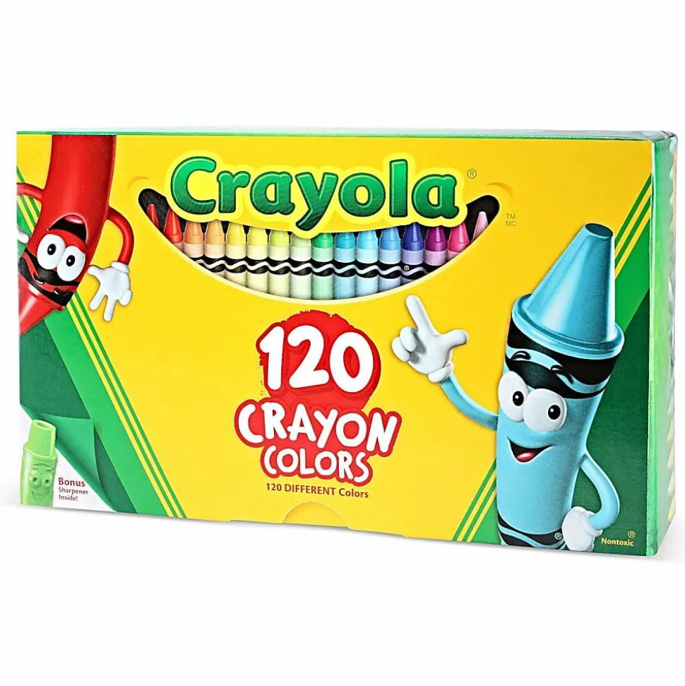 Crayola® Standard Crayons, Assorted Colors, Box Of 120 Crayons