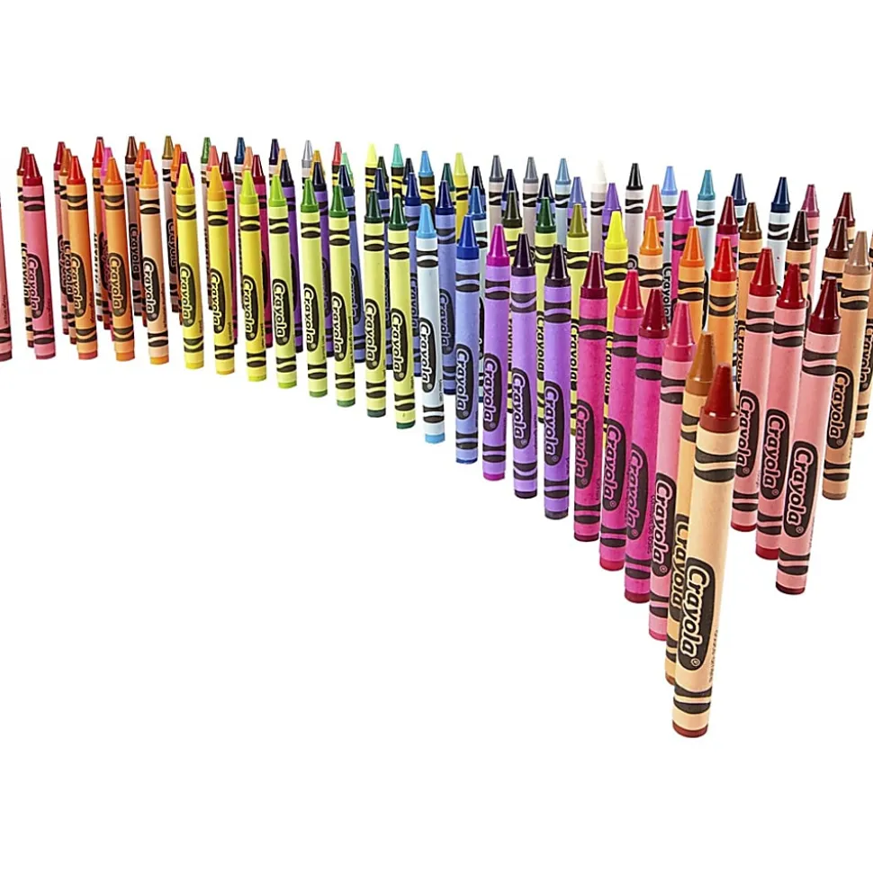 Crayola® Standard Crayons With Built-In Sharpener, Assorted Colors, Big Box Of 96 Crayons