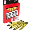 Crayola® Staonal Marking Crayons, 5", Black, Box Of 8 Crayons