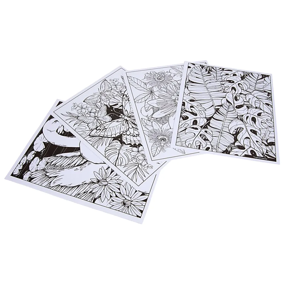 Crayola Tropical Garden Coloring Book, Adult Coloring Gift, 40 Pages