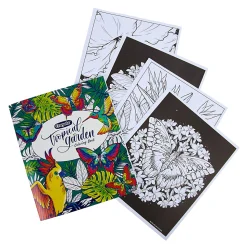 Crayola Tropical Garden Coloring Book, Adult Coloring Gift, 40 Pages