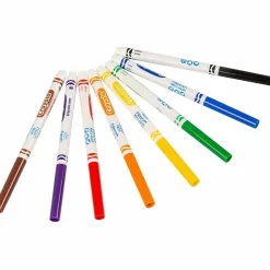 Crayola® Ultra-Clean Washable Color Markers, Thin Line, Assorted Classic Colors, Box Of 8