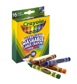 Crayola® Washable Crayons, Assorted Colors, Pack Of 16