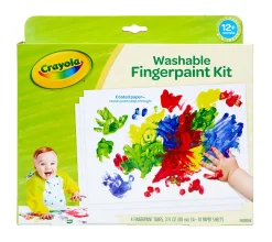 Crayola® Washable Fingerpaint Kit, Kit Of 14 Pieces