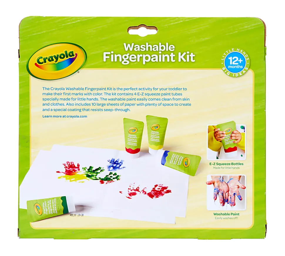 Crayola® Washable Fingerpaint Kit, Kit Of 14 Pieces