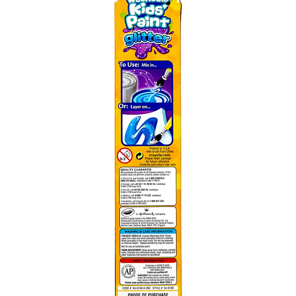 Crayola® Washable Kids' Glitter Paint