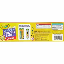 Crayola® Washable Kids' Paint Set, 2 Fl Oz, Assorted Colors, Set Of 10 Paint Bottles