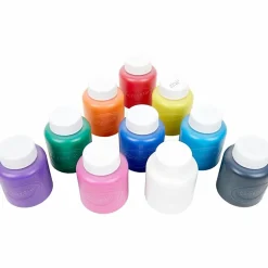 Crayola® Washable Kids' Paint Set, 2 Fl Oz, Assorted Colors, Set Of 10 Paint Bottles