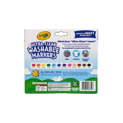 Crayola® Washable Markers, Broad Line, Assorted Classic Colors, Box Of 12