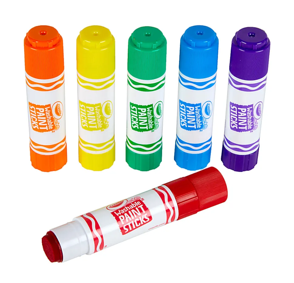 Crayola® Washable Paint Sticks, Assorted Colors, Pack Of 6 Sticks
