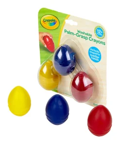 Crayola® Washable Palm Grasp Crayons, Assorted Colors, Pack Of 3 Crayons