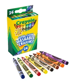 Crayola® Washable Ultra Clean Crayons, 6-1/4