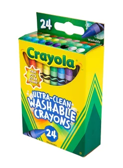 Crayola® Washable Ultra Clean Crayons, 6-1/4