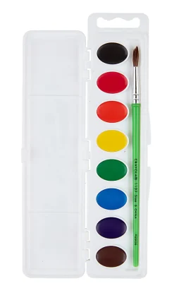 Crayola® Washable Watercolor Set With Brush, Assorted Colors