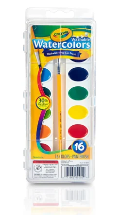 Crayola® Washable Watercolor Paint Set
