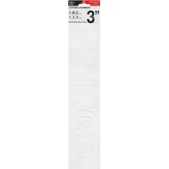 Creative Start® Self-Adhesive Letters, Numbers and Symbols, 3", Helvetica, White, Pack of 103