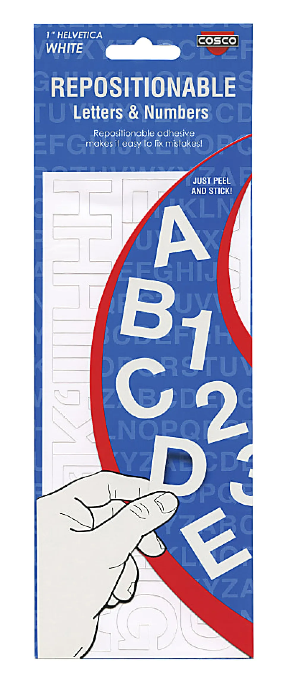 Creative Start® Self-Adhesive Letters, Numbers and Symbols, 2", Helvetica, Black, Pack of 133