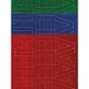 Creative Start® Self-Adhesive Letters, Numbers and Symbols, 1", Helvetica, Glitter Green, Blue and Red, Pack of 384