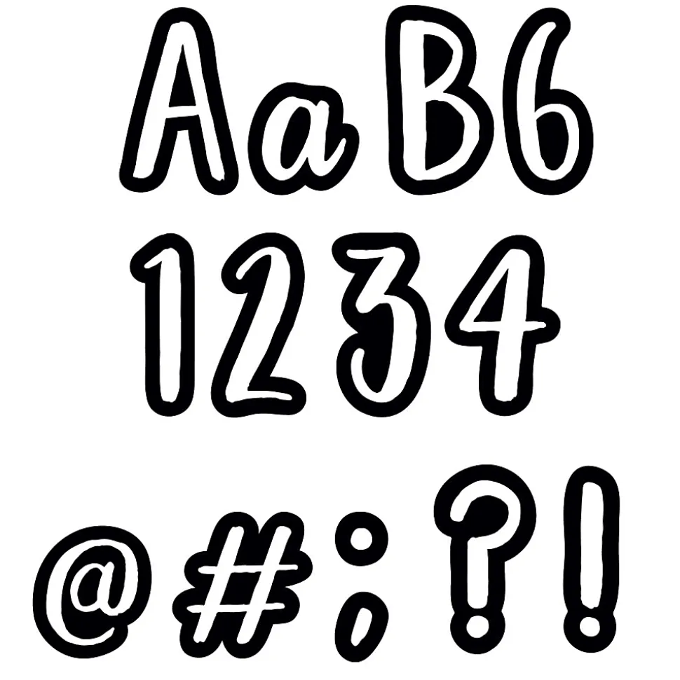 Creative Teaching Press® Designer Letters, 4", Bold And Bright Classroom Café, 212 Pieces Per Pack, Set Of 3 Packs