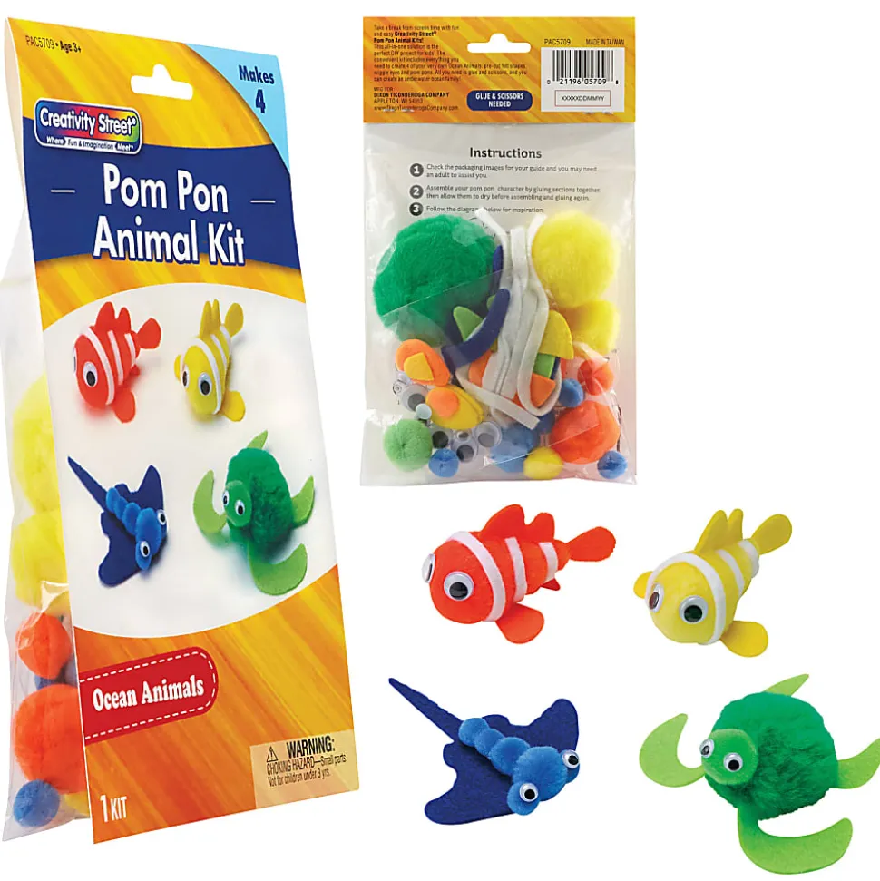 Creativity Street Foam Animal Craft Kits, Pack Of 4 Kits