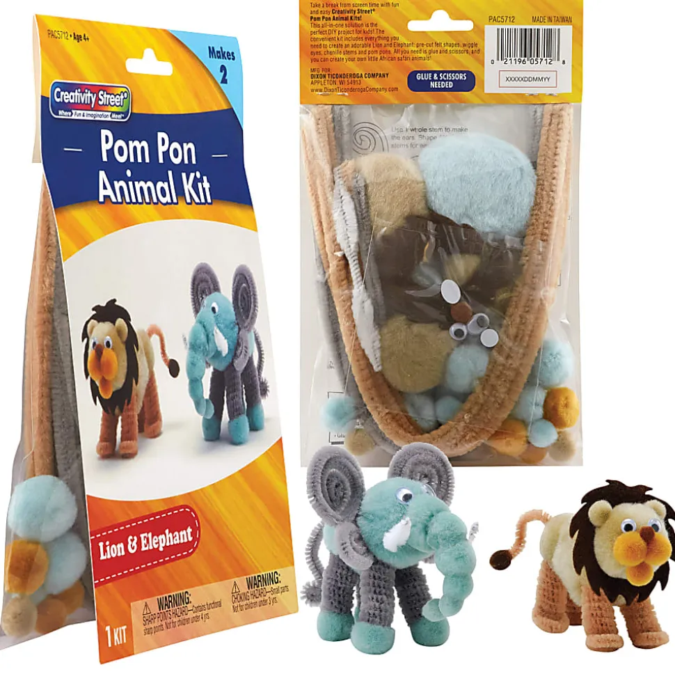 Creativity Street Foam Animal Craft Kits, Pack Of 4 Kits
