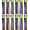 Creativity Street Regular Stems, Assorted Colors, 100 Stems Per Pack, Set Of 12 Packs