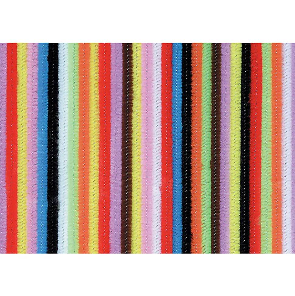 Creativity Street Stem Variety Pack, 12" x 6 mm, Assorted Colors, 150 Pieces Per Pack, Set Of 3 Packs