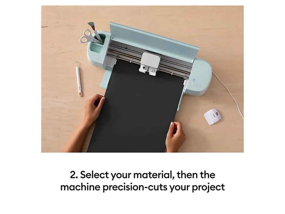 Cricut Explore 3, 7"H x 22-3/16"W x 5-15/16"D, Seafoam