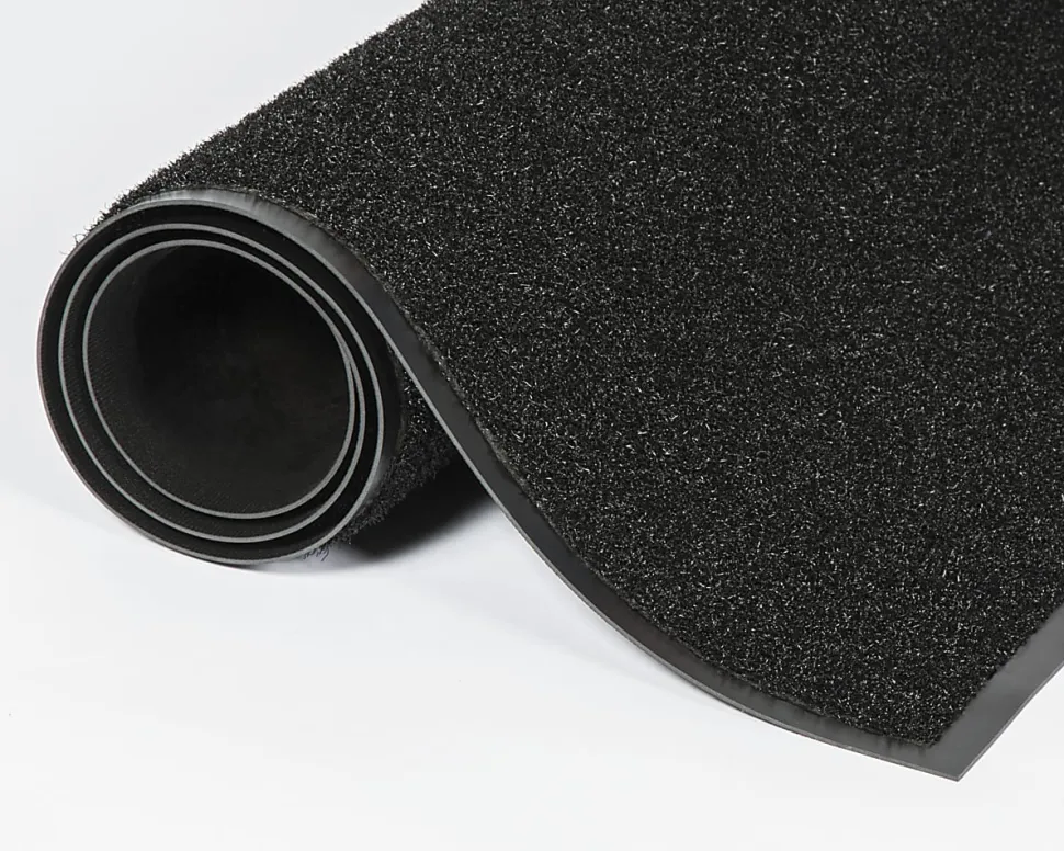 Crown Jasper Indoor/Outdoor Scraper Mat, 3' x 5', Black