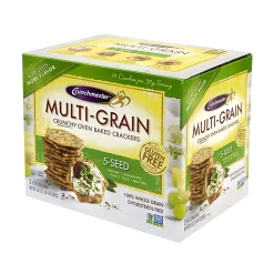 Crunchmaster 5-Seed Multigrain Crunchy Oven-Baked Crackers, 20 Oz Box